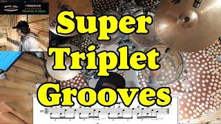 Triplet Tom Groove ● Drum lesson