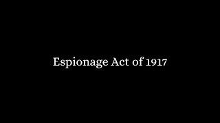 The Espionage Act at 100  Dr. Mark Stout & Mark S. Zaid Prosecuting Spies and Leakers