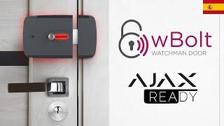 Cerrojo Eléctrico Inteligente wBolt Compatible con Alarma Ajax  Evita la intrusión