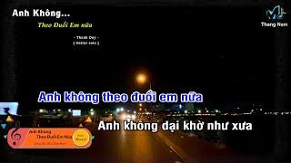 Karaoke Anh Không Theo Đuổi Em Nữa - THANH DUY Guitar Solo Beat Muối Music  Tháng Năm