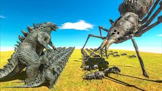 Legendary Godzilla War - Growing Godzilla vs Spider Size Comparison Godzilla