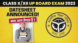 UP Board Exam Date Sheet 2023  UP Board Time Table 2023 for Class 10 & Class 12