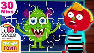 Halloween Jigsaw Puzzle  Children Learning Videos  Hooplakidz Toons
