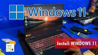 How To Install WINDOWS 11 on ACER Nitro 5  2023 Step by Step