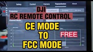 DJI RC REMOTE CONTROL CE MODE TO FCC MODE SO EASY FREE