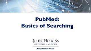 PubMed Basics of Searching