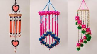 OON SE JHUMAR BANANE KA TARIKA  DIY EASY WOOLEN JHUMAR CRAFT IDEAS  WALL HANGING CRAFT