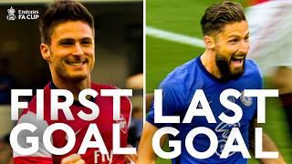 First and Last FA Cup Goals  Beckham Hazard Scholes Van Persie and More  Emirates FA Cup