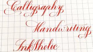 How to write Calligraphy Handwriting InkAholic  Beautiful Cursive Handwriting To Practice