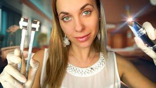 ASMR Deep inside your EARS Otoscope ear exam  EAR CLEANING for Sleep and RAIN SOUNDS