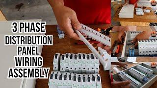 How To Assemble A 3 Phase Distribution Panel #SkilledManTv #CircuitBreaker #DBbox #PanelBoard