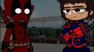 Miguel & Deadpool meeting SPIDER-MAN ACROSS THE SPIDERVERSE