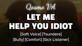 Tsundere Bully Takes Care Of You.. M4F Soft Voice Boyfriend ASMR Audio Roleplay