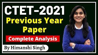CTET-2021 Previous Year Paper Complete Analysis by Himanshi Singh  Lets LEARN