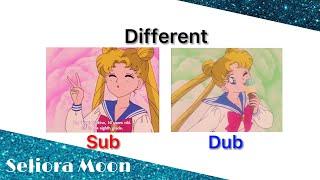 Usagi Tsukino  Different language  Sub VS Dub  Sailor Moon