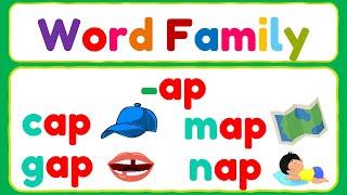 Word Family -ap  CVC Words -ap  Lets Read Three - Letter Words