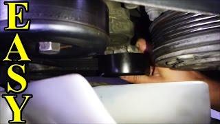 Belt Tensioner Pulley How to replace EASY and CHEAP