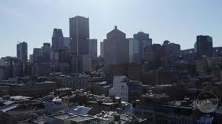 4k Downtown Montreal video-  Relaxation drone music session - Spring 2020 - CarlB