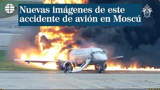 Revelado el impactante vídeo del accidente de este avión en Moscú  EL MUNDO