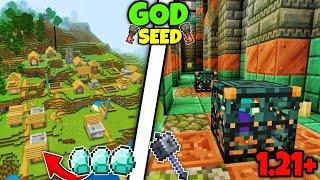 Best God Seed For Minecraft 1.21 Bedrock & PE  Seed Minecraft 1.21  Minecraft Seeds