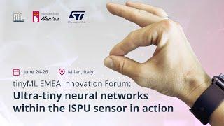 In-sensor AI applications at the tinyML EMEA Innovation Forum 24