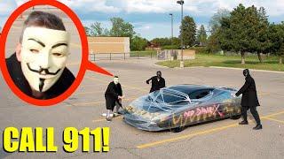 Drone catches crazy stalkers destroying Stromedy’s Lamborghini He lost his mind