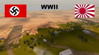 WW2 German Soldiers VS WW2 Japanese Soldiers  Ultimate Epic Battle Simulator 2