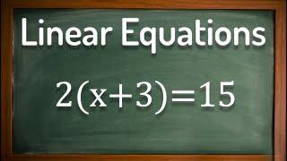 solving linear equation brackets - GCSE Maths