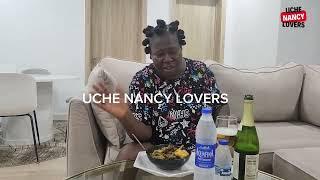 Uche Nancy was seen enjoying the moment while her grand daughter and mum were sleeping upstairs 