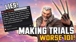 Trials Lying and Nerfing Boundless Make Things Not Worse Challenge IMPOSSIBLE- Marvel STRIKE Force