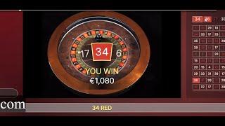 25€ to 2300€and then to 0€ at V.I.P. Auto Roulette 
