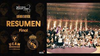 UCAM Murcia - Real Madrid 73-84 RESUMEN  Playoff Final Liga Endesa 2024