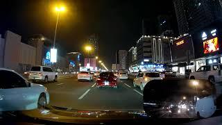 Driving from Sharjah to Dubai Al Ghurair Centre at Night