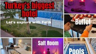 Adempira spa Hotel  thermal pools  salt room  buffet system  luxurious rooms  Turkey vlogs