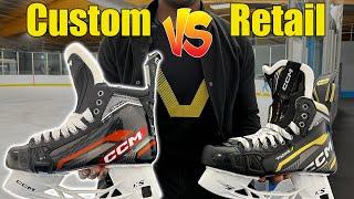 CCM ASV Pro Total Custom Plus Hockey Skates Full Options vs Retail ASV Pro Review