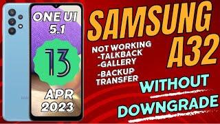 Samsung A32 Frp Bypass Android 13 Without Downgrade  One Ui 5.1 Android 13 Frp Bypass 2023