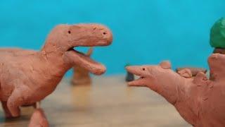Torvosaurus vs Stegosaurus Dino stop motion