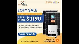 Grab exciting offers on solar panels and products at Ozeal Energy   EOFY SALE.