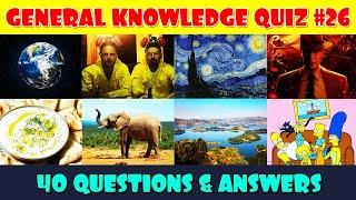 General Knowledge Trivia Quiz Part 26