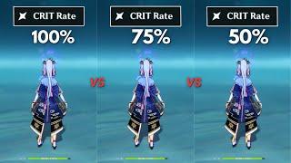 100% vs 75% Crit Rate Best Build for C0 Ayaka ??  Genshin Impact 
