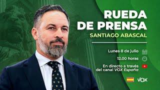  DIRECTO  Rueda de prensa de Santiago Abascal