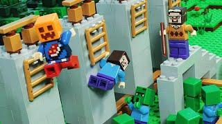 Lego Minecraft NOOB vs PRO vs HACKER vs GOD - PARKOUR Challenge