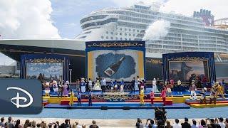 WATCH LIVE The Disney Wish Christening … Wishes Do Come True  Disney Cruise Line