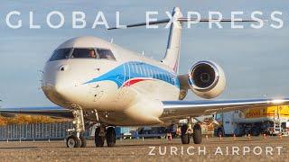 Global Express GLEX  Bombardier Jets  Zurich Airport Oktober 2020