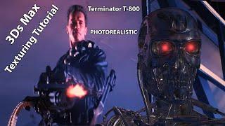 3Ds Max Tutorial Create a photorealistic materials like a Pro  Texturing a Terminator T-800