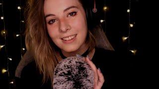 ASMR  1h soft fluffy mic & rain sounds for sleep - blue yeti no talking