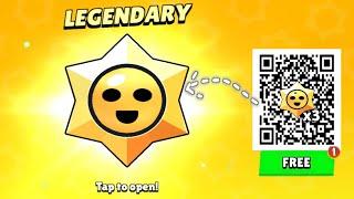 FREE GIFT 2X HYPERCHARGE & LEGENDARY STARS DROP QR CODES  BRAWL STARS QR CODE