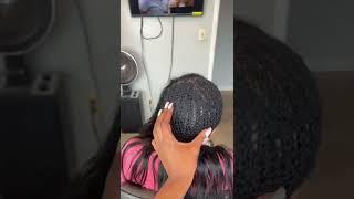 Sew in w closure  Do u like this method now?#wigs #wiginstall #blackgirlmagic #viral