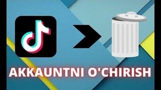 TikTok akkauntitni ochirish 2021  Tik tok profilini ochirish 2021  tiktokda videoni ochirish