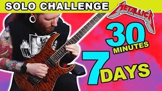 I Practised A Metallica Solo For 30 Mins A Day For 7 Days This Is The Result